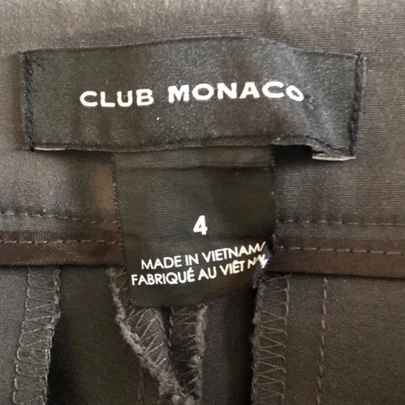 Club Monaco contemporary men’s wear inspired grey cotton slim trouser pant size4 - Picture 5 of 9